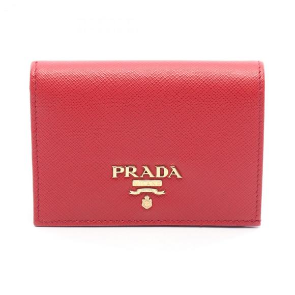 PRADA Red Leather Wallet - Picture 1 of 8